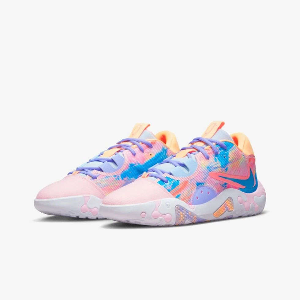 Thumbnail: Original Nike PG 6 'Painted Swoosh' Male Colorful Basketball Sport Shoe DO9824-