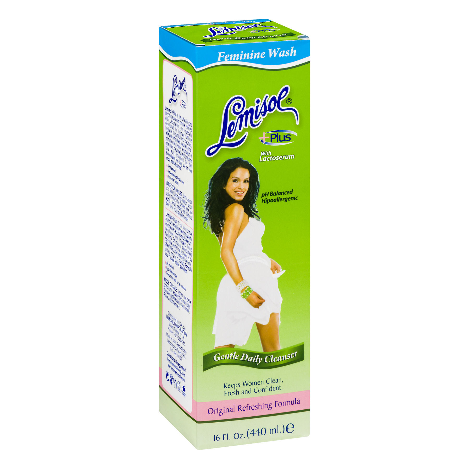 Lemisol Feminine Wash Plus Gentle Daily Cleanser, 16 fl oz