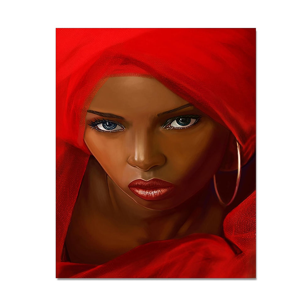 Thumbnail: Abstract Figure Canvas Painting African Women Portrait Posters And Prints Wall 