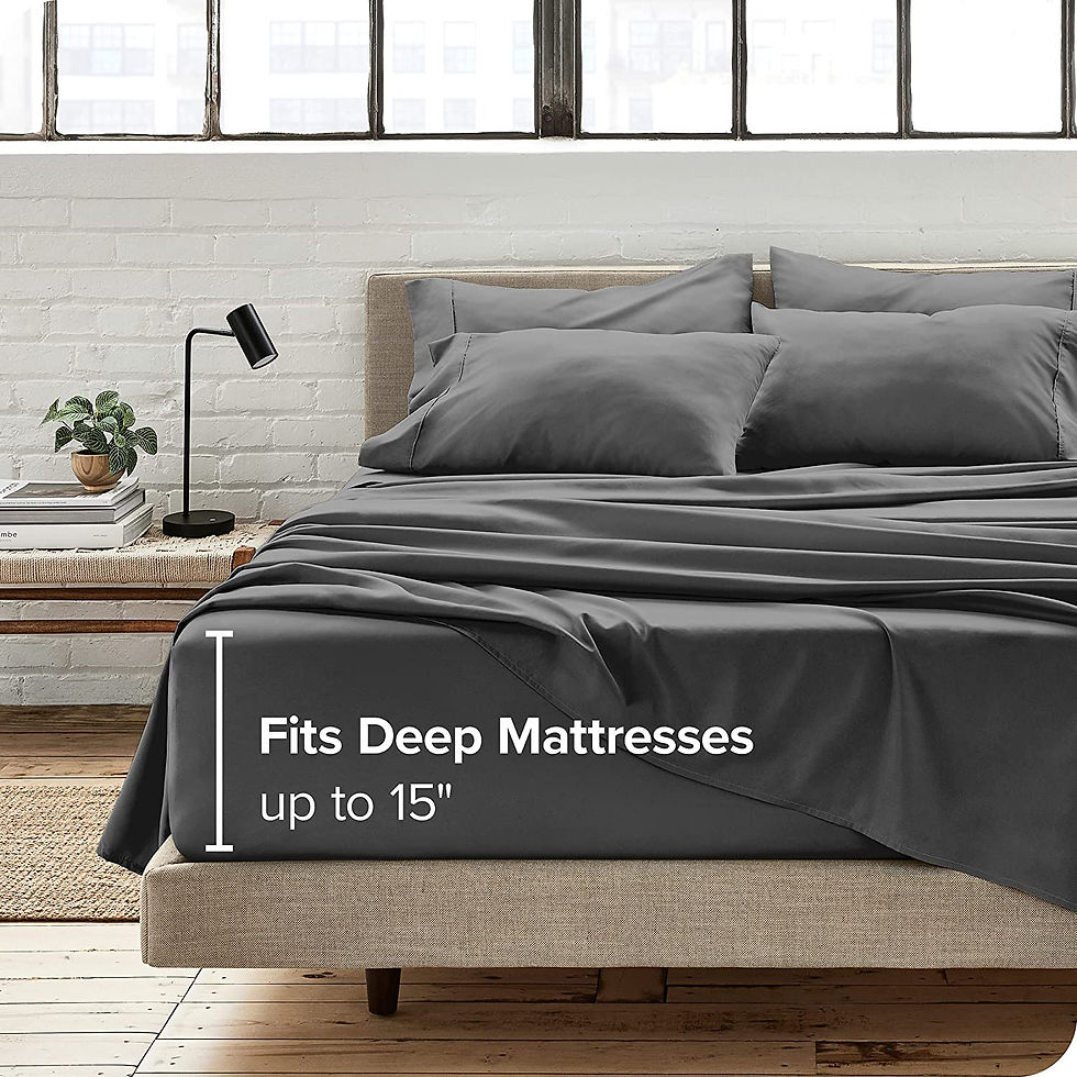 Thumbnail: Queen Sheet Set - 6 Piece Set - Hotel Luxury Bed Sheets - Ultra Soft - Deep Poc