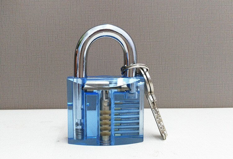 Thumbnail: 78x50mm Locksmith Transparent Visible Locks Cutaway Practice View Padlock for T