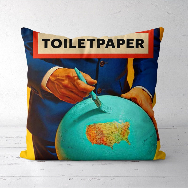 Thumbnail: Christmas Pillow Case 45*45 Decorations for Home Garden Decor Toiletpaper Linen
