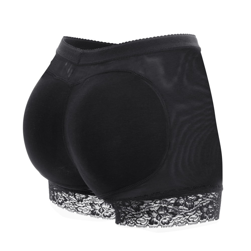 MISS MOLY Women Lace Padded Seamless Butt Lifter Hip Enhancer Shaper Panties Un