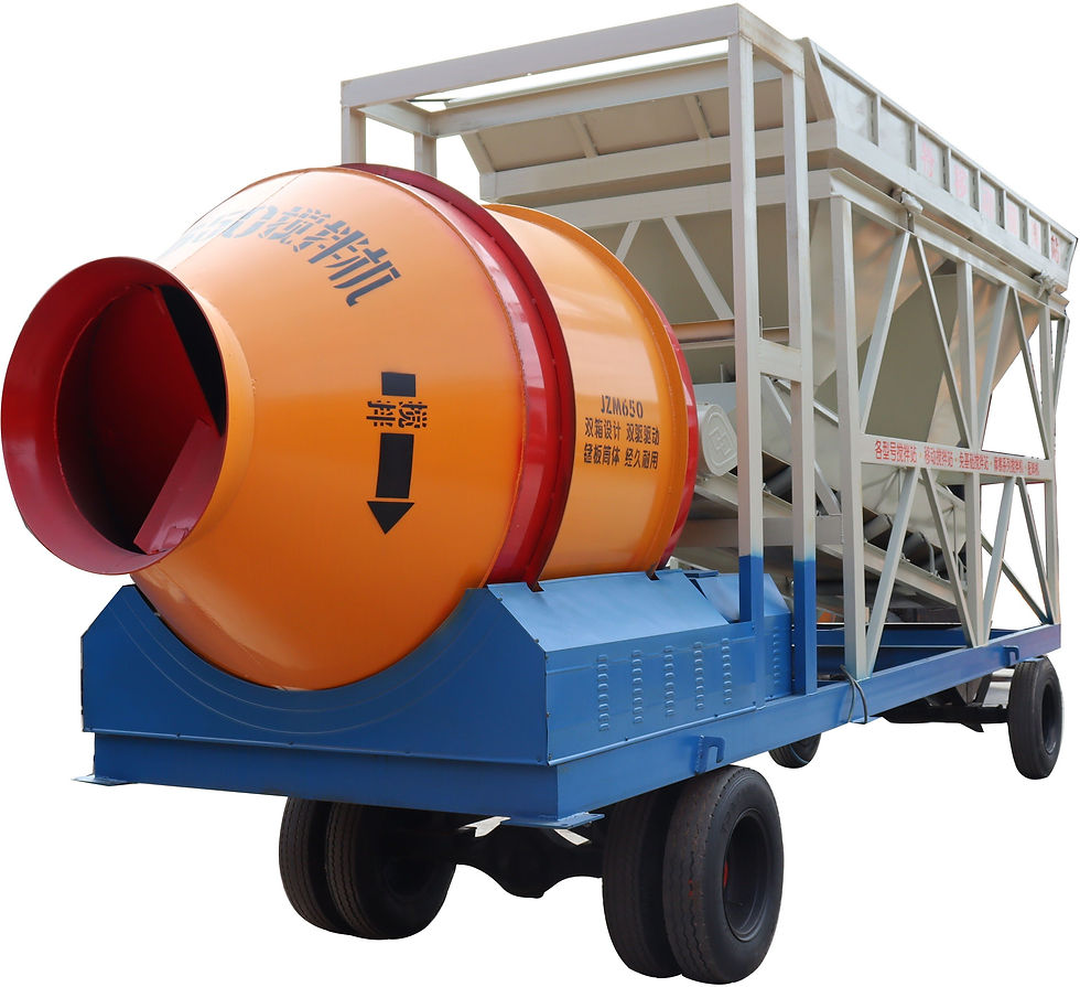 Thumbnail: Movable Concrete Batching Plant Easy Operate Concrete Batching Station For Road