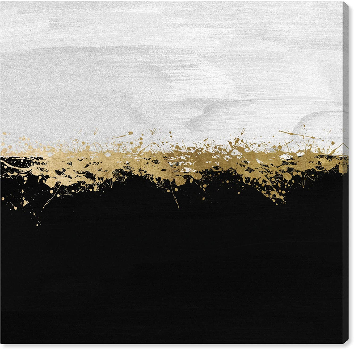 The Oliver Gal Artist Co. Oliver Gal 'Halfway in Black and White' Silver Abstra