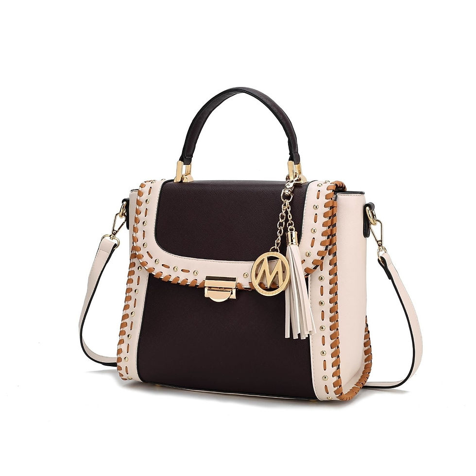 Миниатюра: MKF Collection Lilli Vegan Leather Women's Satchel Handbag By Mia K., Navy
