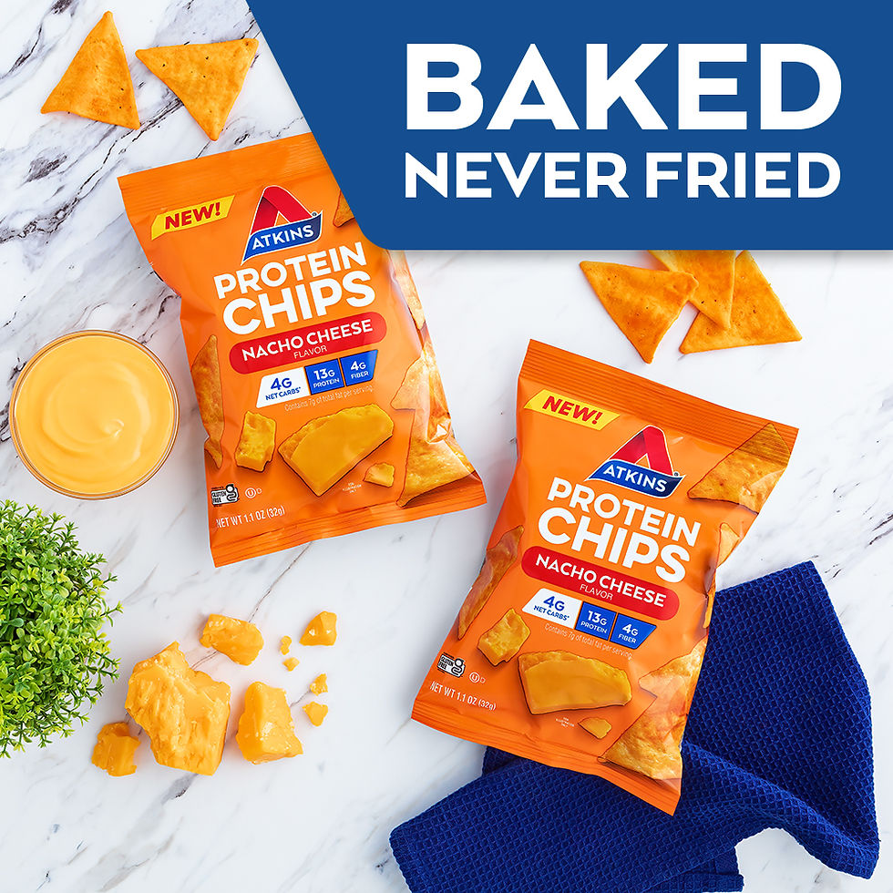 Miniature : Atkins Protein Chips, 1.1oz, Nacho Cheese