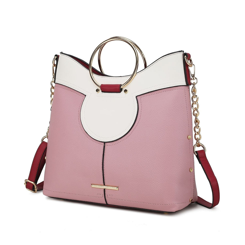 Miniature : MKF Collection Kylie Top Handle Vegan Leather Women's Satchel Handbag by Mia K.