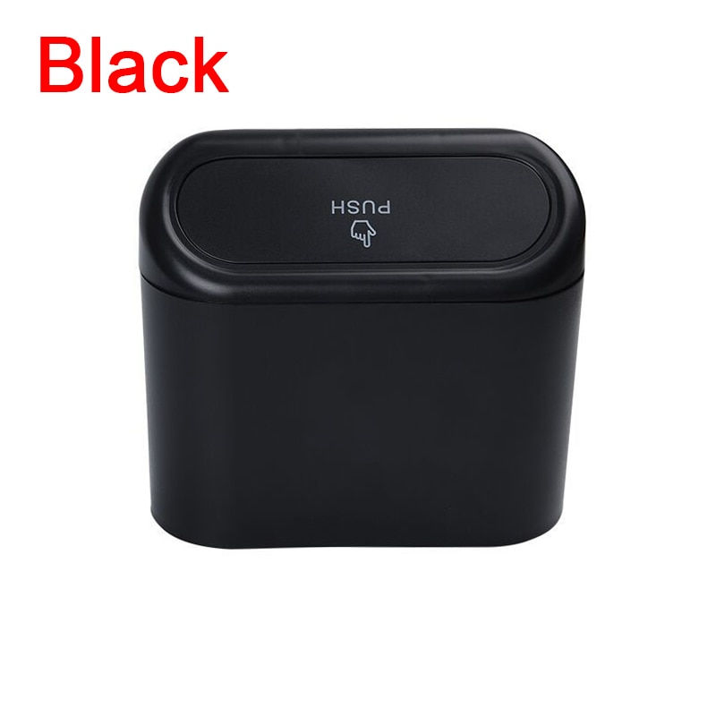 Miniature : Hanging Car Trash Can Vehicle Garbage Dust Case Storage Box ABS Square Pressing