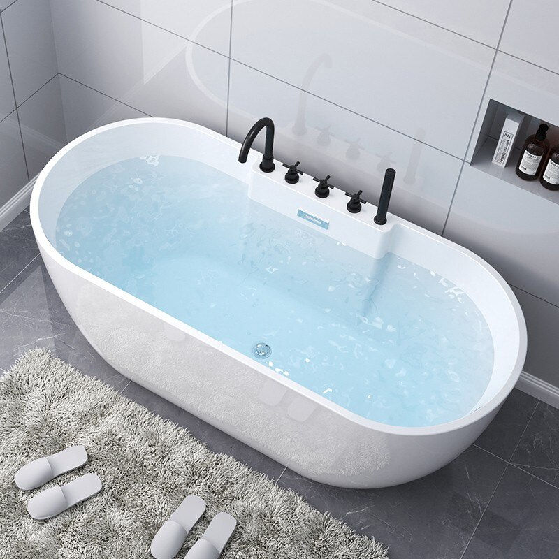Miniaturbild: By sea White Acrylic Bathroom bathtub 12001300/1400/1500/1600/1700mm European s
