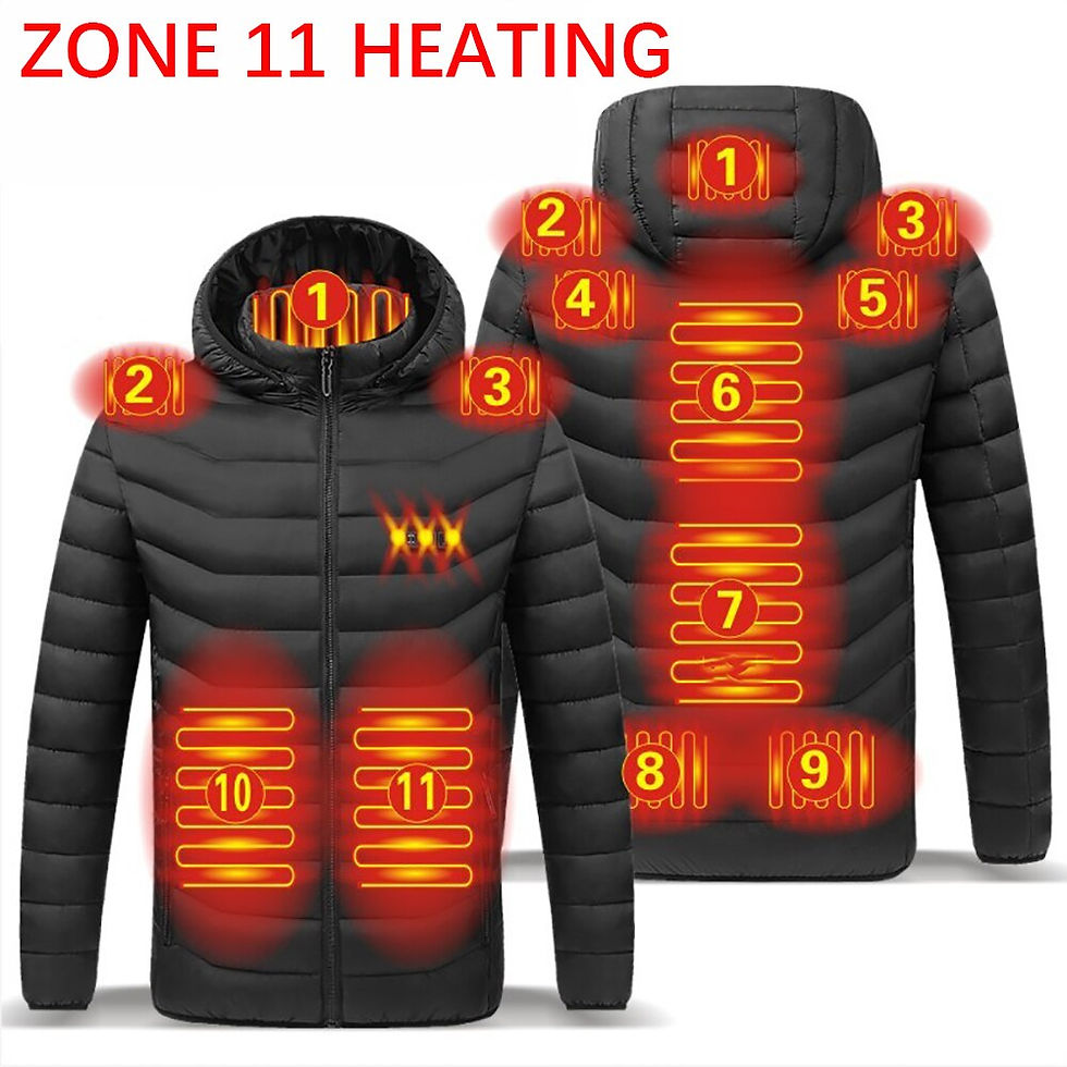 Thumbnail: 11 Areas Heated Jacket USB Men's Women's Winter Outdoor Electric Heating Jacket