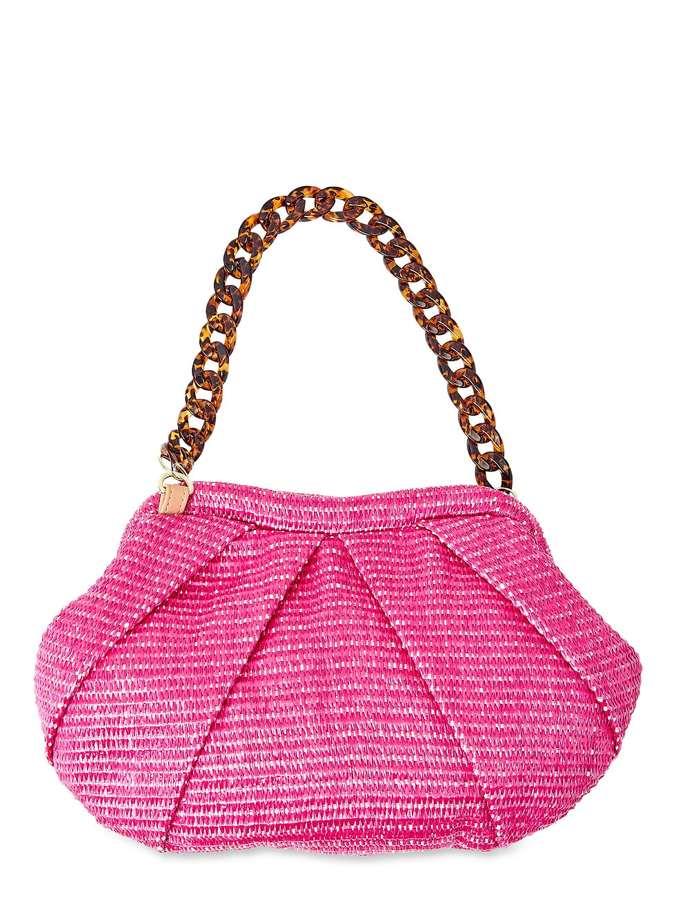 Miniatura: Twig & Arrow Women's Adult Woven Braided Handle Handbag Pink