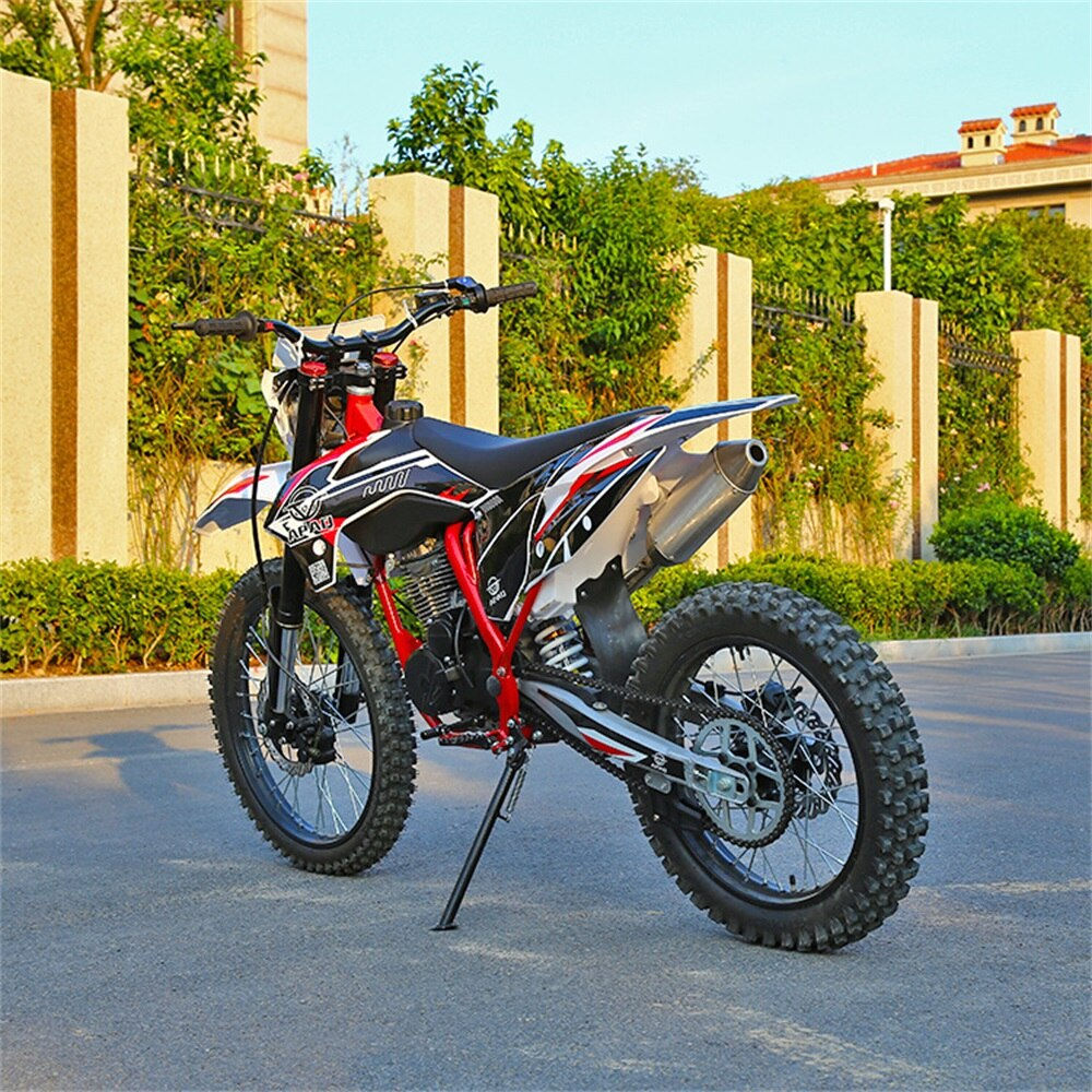 Adult Dirt Bike 250CC 4 Stroke Water Cooling 62MPH Gasoline Powered Motorcycle