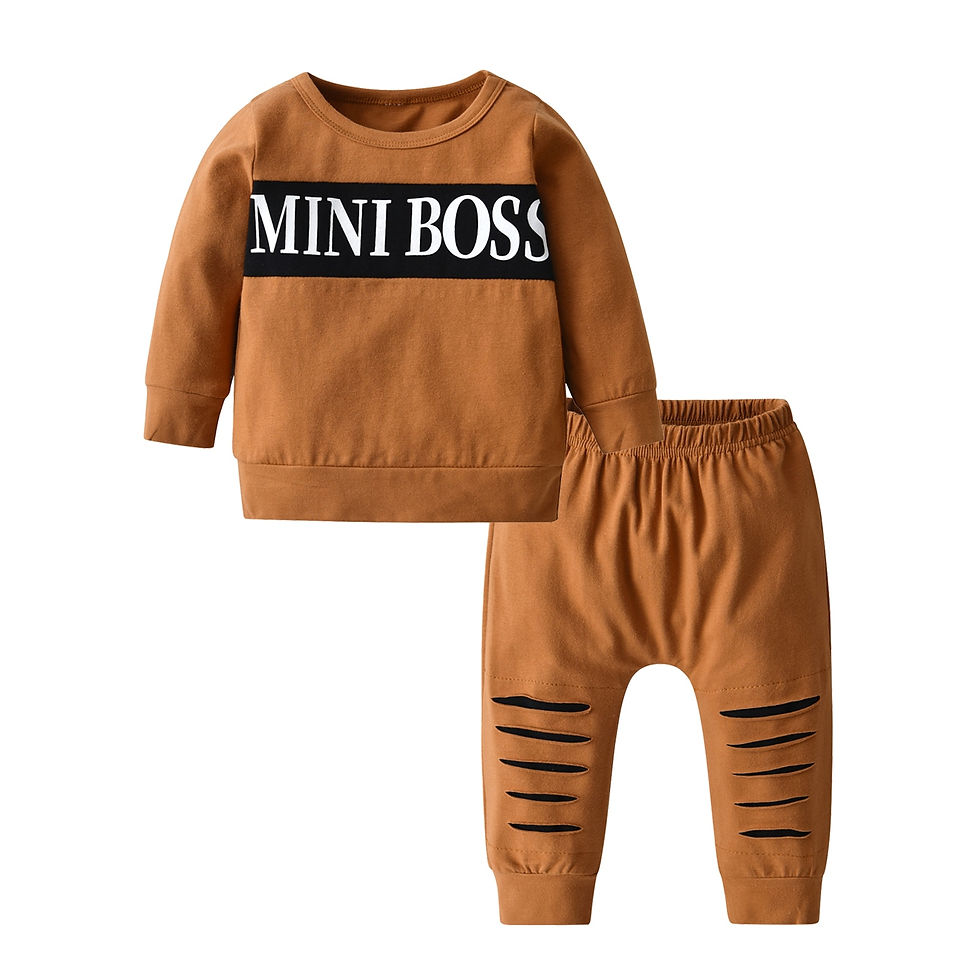 Thumbnail: Infant Baby Boys Girls Clothes Newborn Autumn Long Sleeve Letter Cotton Tops Ca