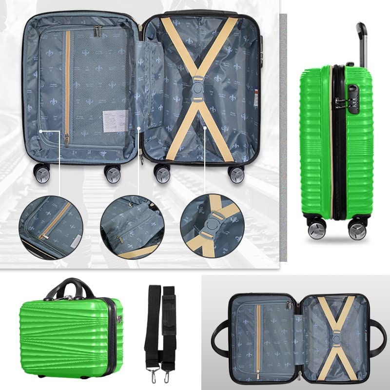 Miniatura: Luggage 5 Piece Sets, Hard Shell Luggage Set Expandable Carry on Luggage Suitca