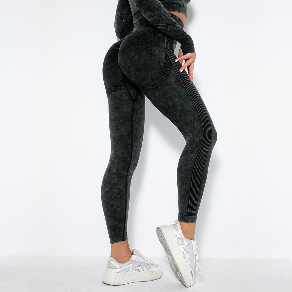 Thumbnail: Tie Dye Yoga Pants Sport Leggings Women Seamless High Waist Push Up LuluWoman T