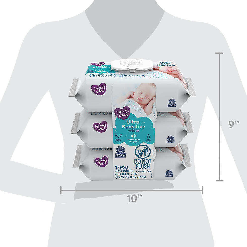 Miniaturbild: Parent's Choice Ultra-Sensitive Baby Wipes (Choose Your Count)