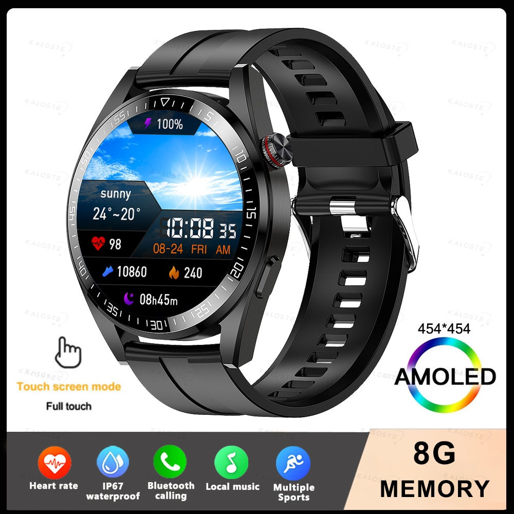 2023 New 454*454 Screen Smart Watch Men Always Display The Time Bluetooth Call 