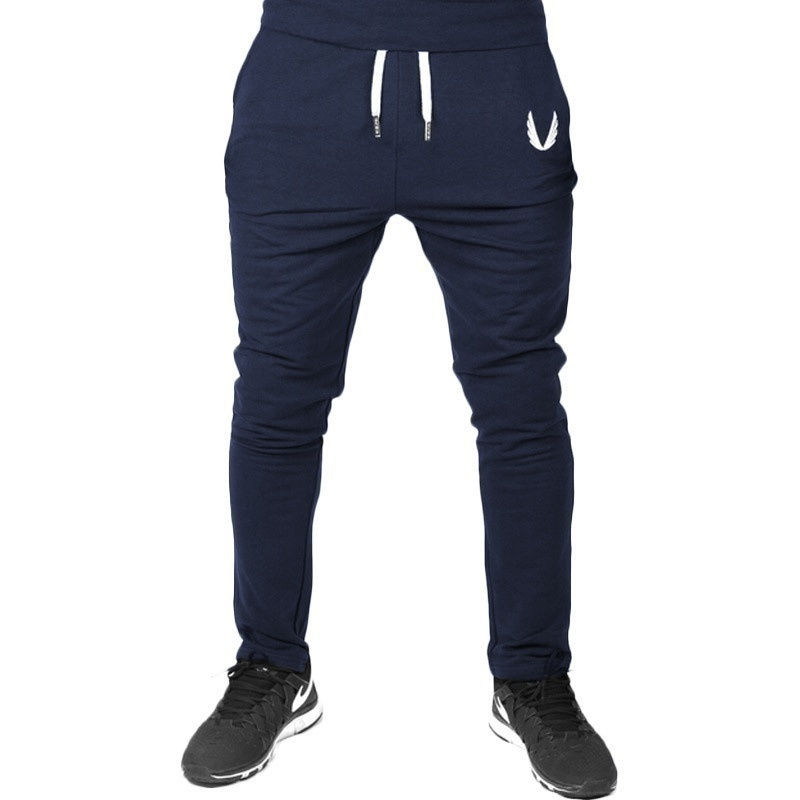 الصورة المصغرة: Men Sports Pants Casual Elastic Cotton Mens Fitness Workout Pants Skinny,Sweatp