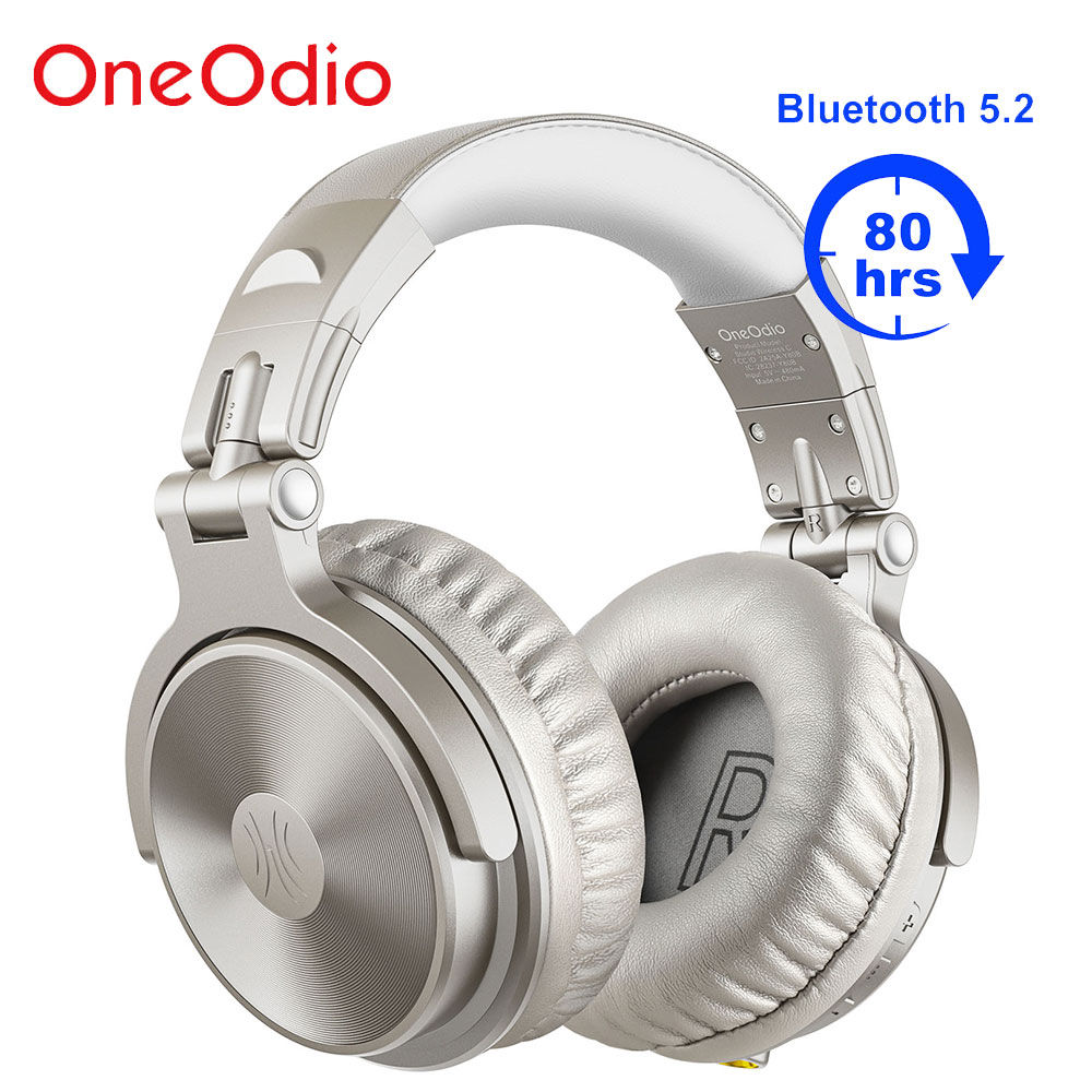 Oneodio Pro-C Wireless Headphones With Microphone 110H PlayTime Bluetooth 5.2 F