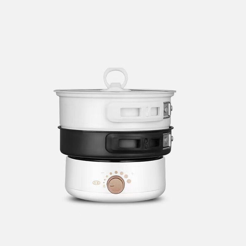 Thumbnail: 2.2L Multifunction Electric Cooker for Cooking Hotpot Noodles Portable Small Ho