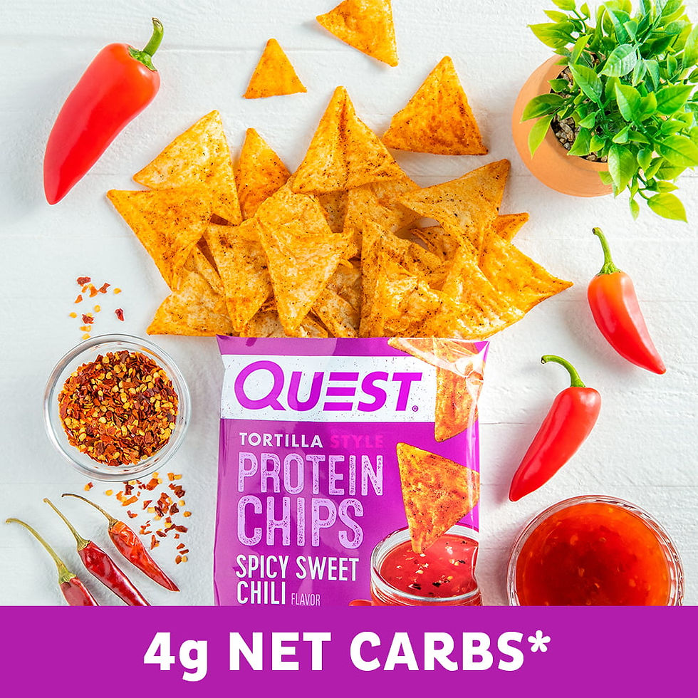 Миниатюра: Quest Tortilla Style Protein Keto Chips, Low Carb, Baked, Spicy Sweet Chili, 1.