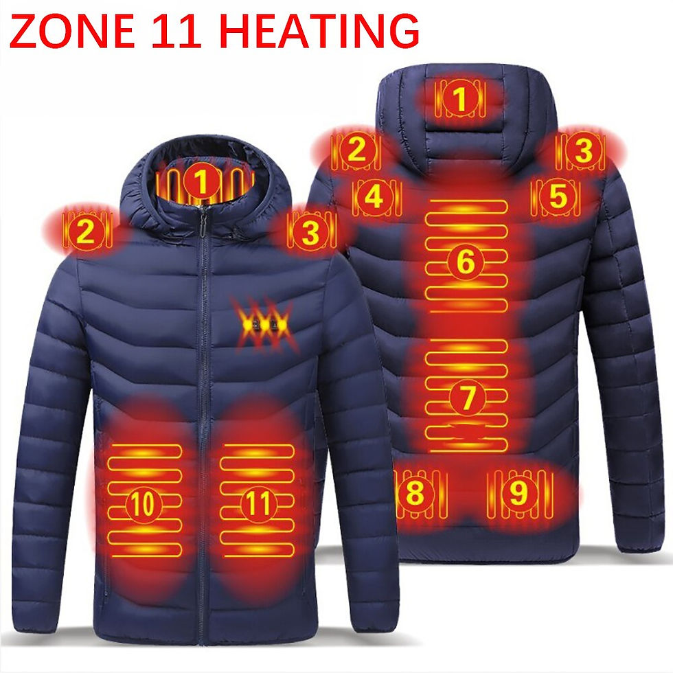 Thumbnail: 11 Areas Heated Jacket USB Men's Women's Winter Outdoor Electric Heating Jacket