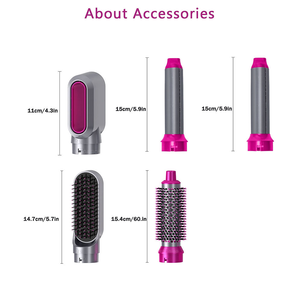 Miniaturbild: Hair Dryer 5 In 1 Heat Comb Electric Hair Curler Professional Curling Iron Hair