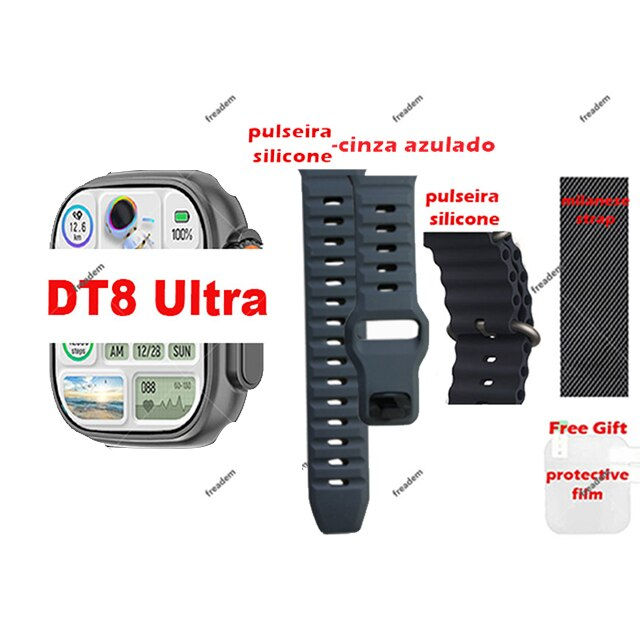 Thumbnail: DT8 Ultra Smart Watch for Men Women 49mm Wireless Charge Dail Call NFC Gps Trac