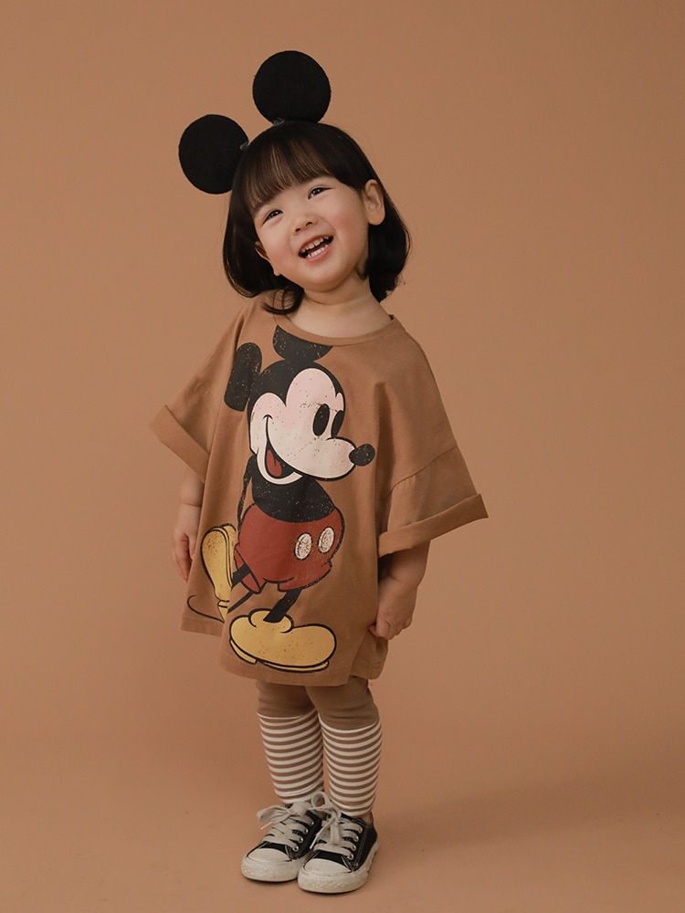 Thumbnail: Kids Clothes New Arrival 2022 Summer Disney Mickey Baby Boys Girls Short Sleeve