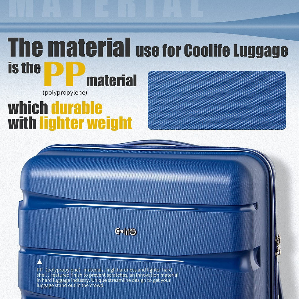 Miniatura: COOLIFE luggage Expandable(only 28”) suitcase 3 piece set PP material with TS