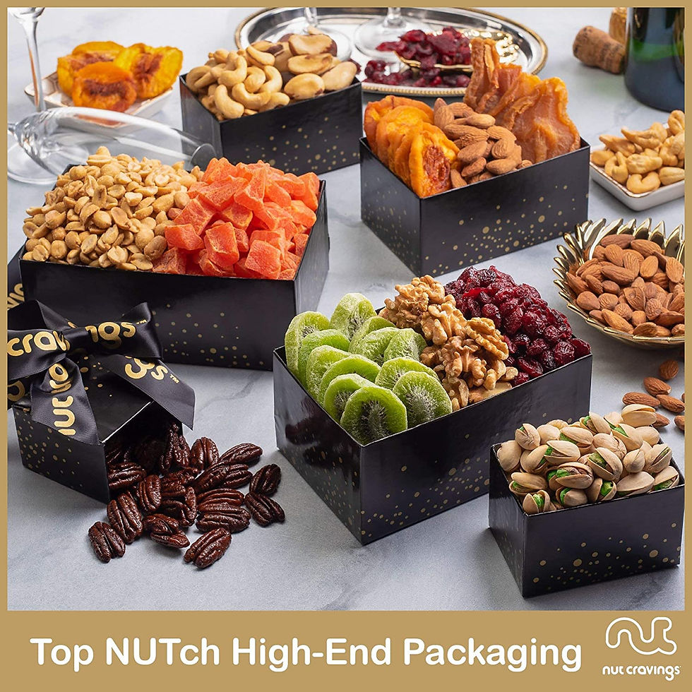 Thumbnail: Easter Gift Set Tower Gift Basket with Premium Gourmet Nuts & Dried Fruits - 12
