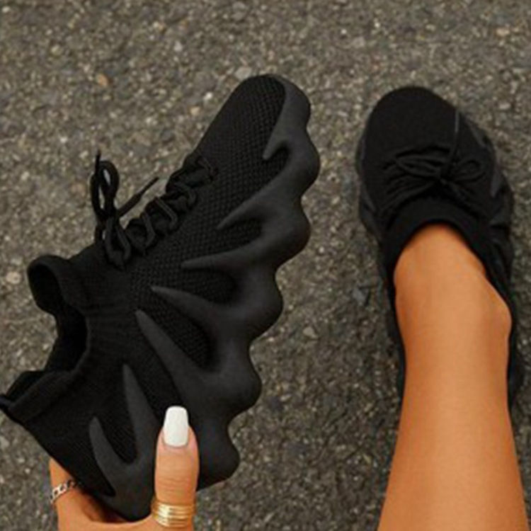 Thumbnail: Walking Style Shoes Octopus Soft Flying Plus Size Shoes for Women Running Shoes