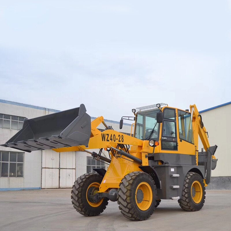 Thumbnail: WZ40-28 Front Loader Rear Backhoe Loader with Cheap Price Wheel Loader