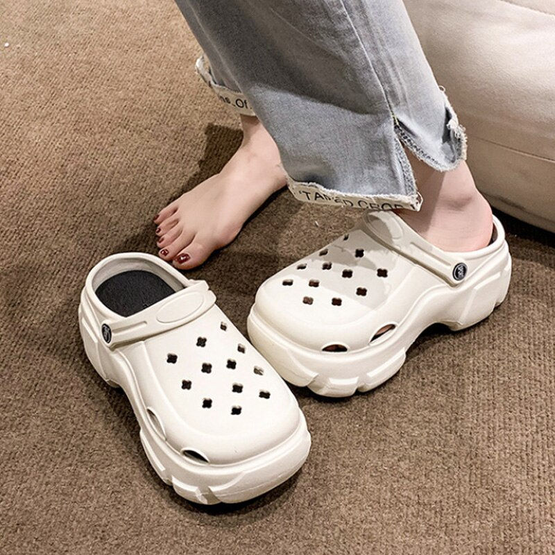 Thumbnail: Summer Women Clogs Quick Dry Wedges Platform Garden Shoes Beach Sandals Home Sl