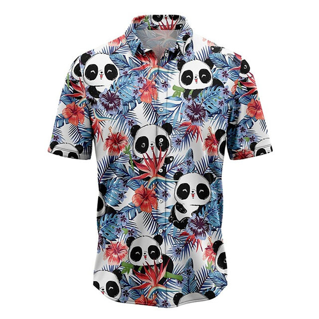 Thumbnail: Fashion Men's Beach Summer Outdoor Vintage Shirts Summer Casual Clothing Seasid