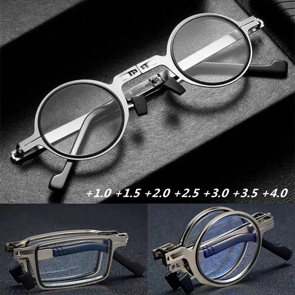 Thumbnail: Folding Reading Glasses Men Women Anti Fatigue Blue Light Glasses Retro Ultra T