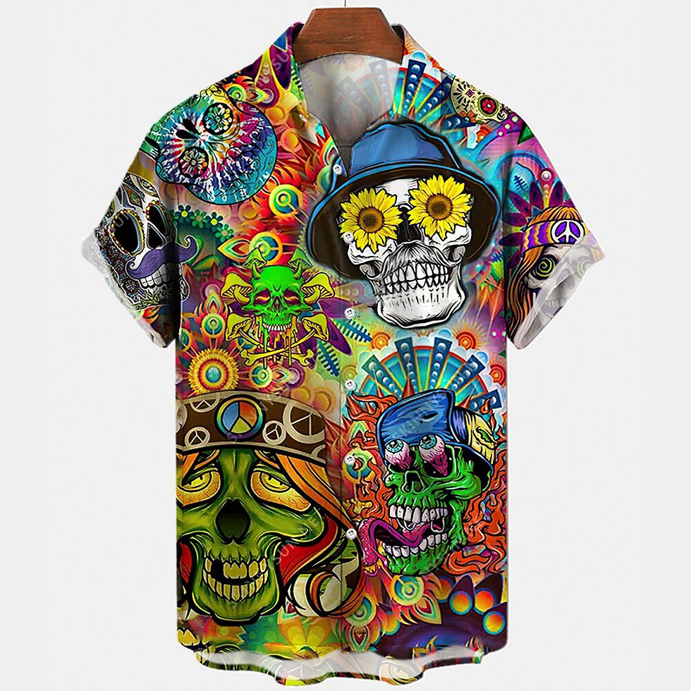 Thumbnail: Men's Beach Summer Outdoor Vintage Hawaiian Shirts Summer Beach Vacation Style 