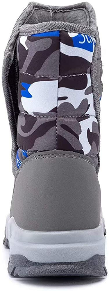 Miniature : BODATU Boys Snow Boots Outdoor Waterproof Winter Kids Shoes