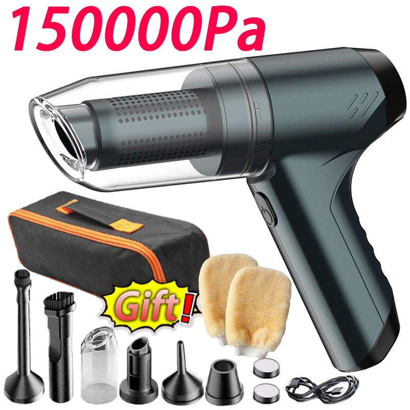 Thumbnail: Car Vacuum Cleaner 3in1 Wireless Vacuum Cleaner Handheld Vacuum Pump For Home P