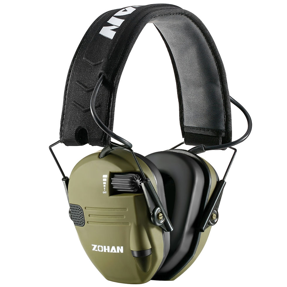 Miniature : ZOHAN Electronic Shooting Earmuffs Ear Protection Sound Amplification Anti-nois