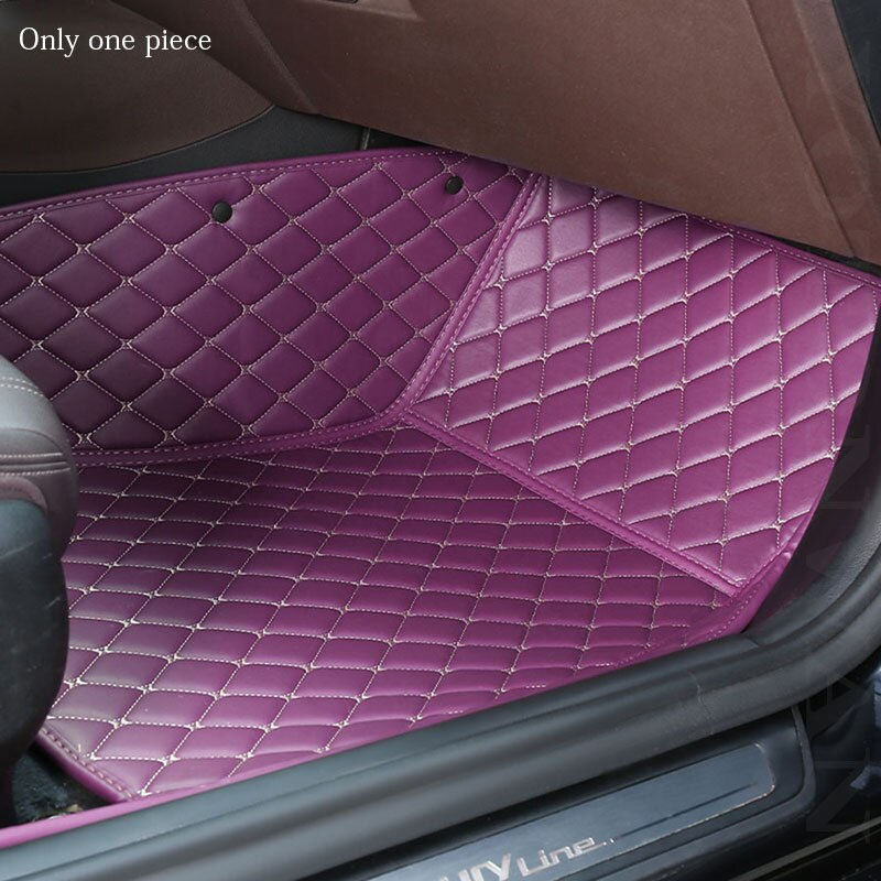 Miniature : YOTONWAN Custom Leather Car Foor Mat 100％ For Genesis GV70 GV80 GV90 Waterproof