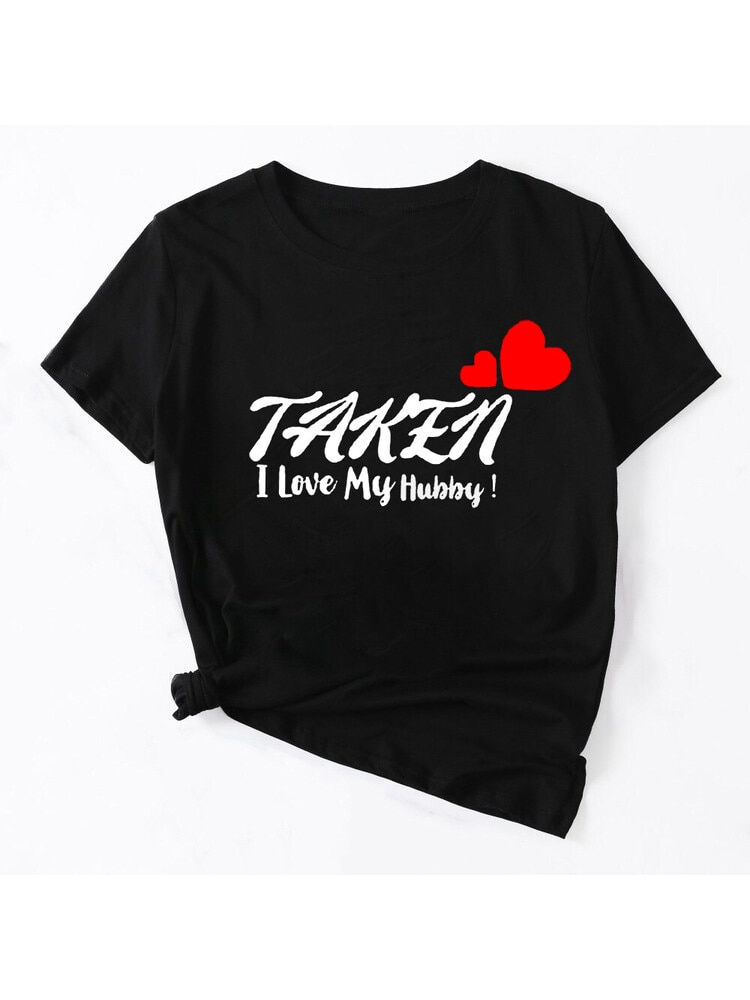 Thumbnail: Valentine‘s Day Gift Tops Taken I Love My Wifey I Love My Hubby Matching Shirt