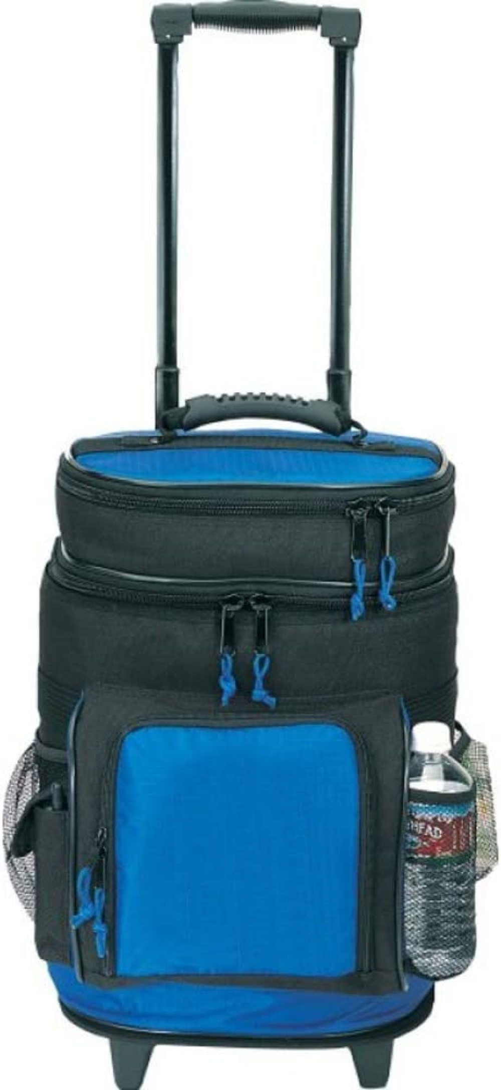 "FulnKye Deluxe Ripstop Beach Travel Rolling Cooler with Wheels, - Red, Adult,