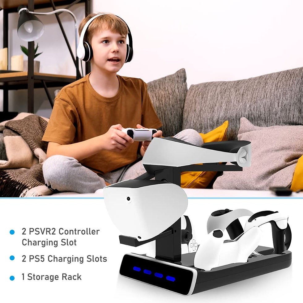 Thumbnail: for Snoy PSVR2 Charging Display Stand with LED Light - VR Stand Display Your PS