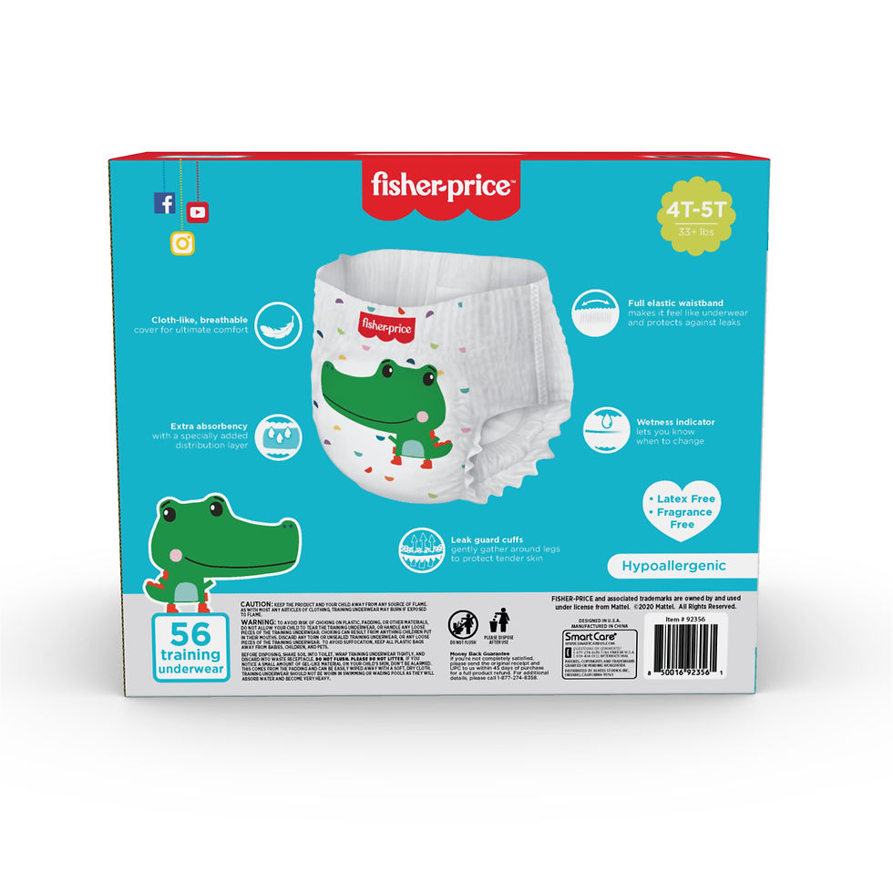 Miniaturbild: Fisher-Price Training Pants 4T-5T (Boy) 56 ct