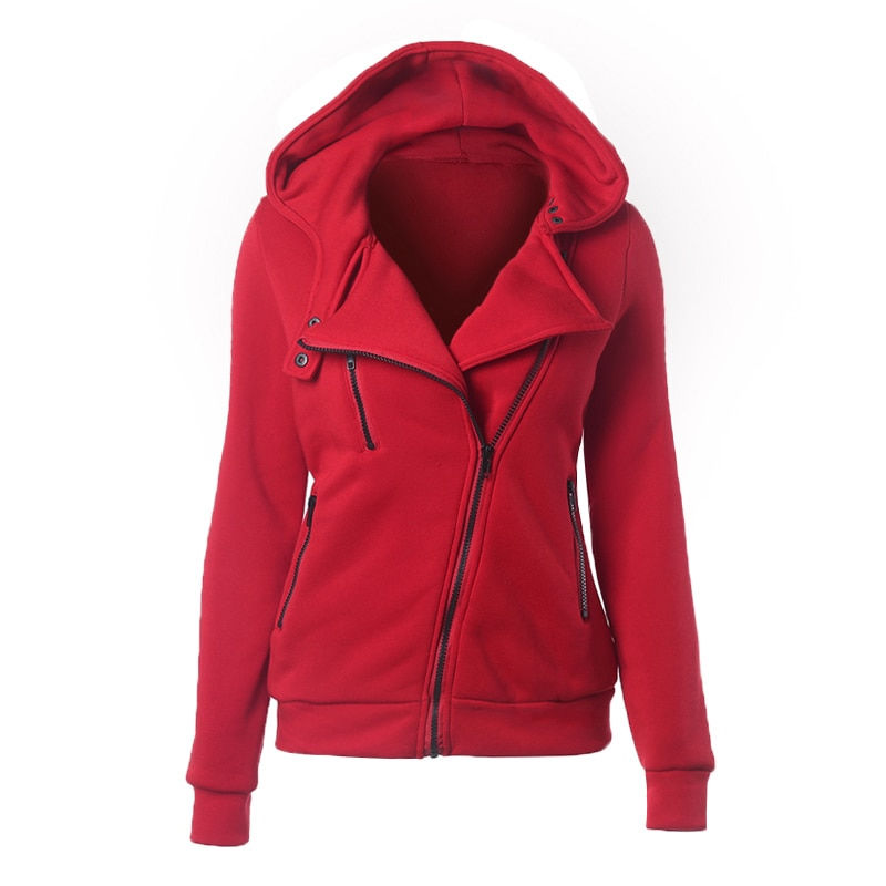 Thumbnail: Autumn Winter Zipper Women Basic Jackets Casual Female Outerwear