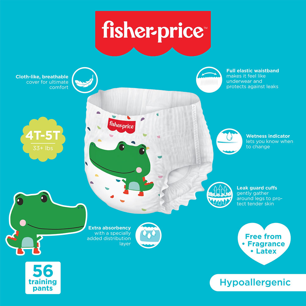 Miniaturbild: Fisher-Price Training Pants 4T-5T (Boy) 56 ct