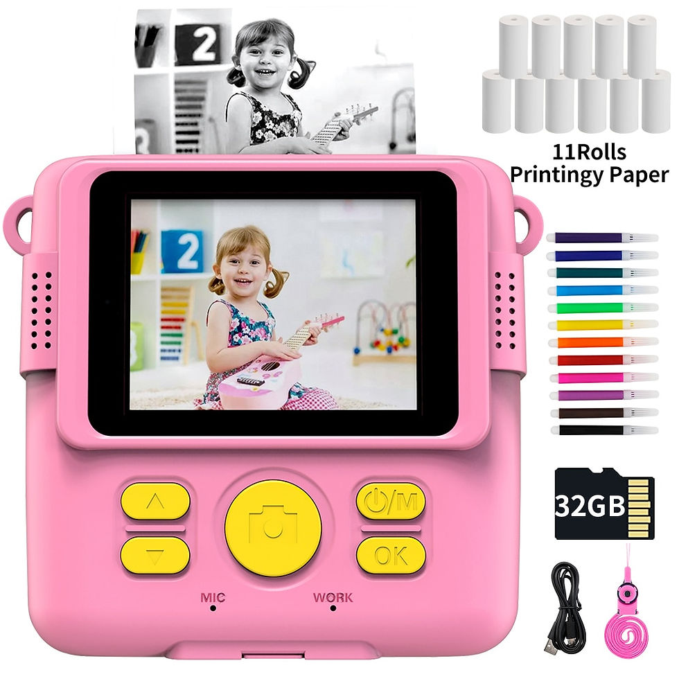 Миниатюра: Kids Camera Instant Print Camera for Children 1080P HD Video Photo Thermal Prin