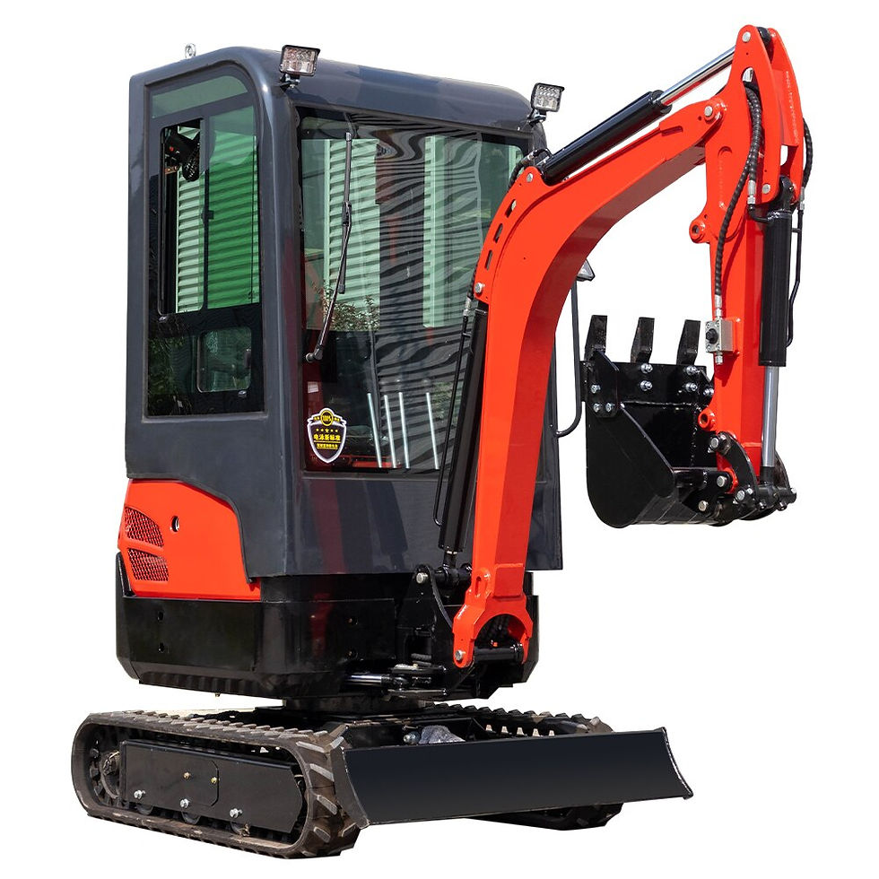 Thumbnail: Chinese mini Small Garden excavator hydraulic crawler excavator 1ton 1.5ton 1.8